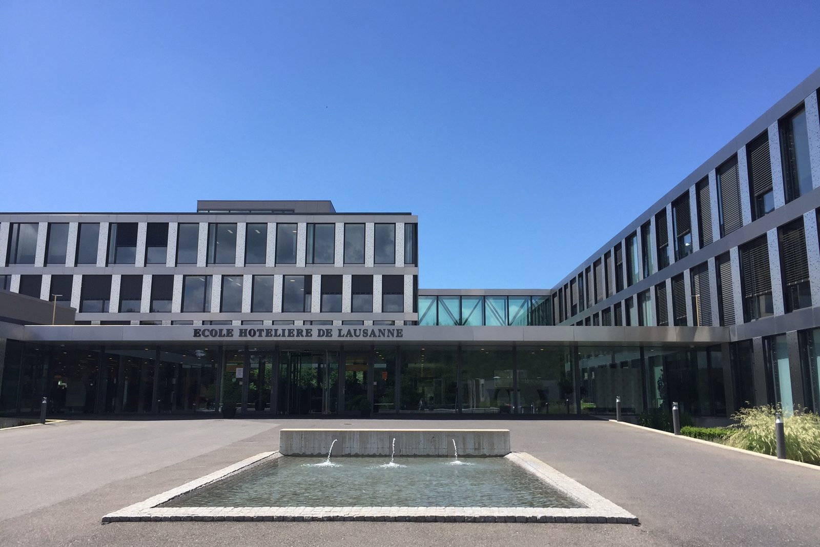 Main entrance of EHL Hospitality Business School
