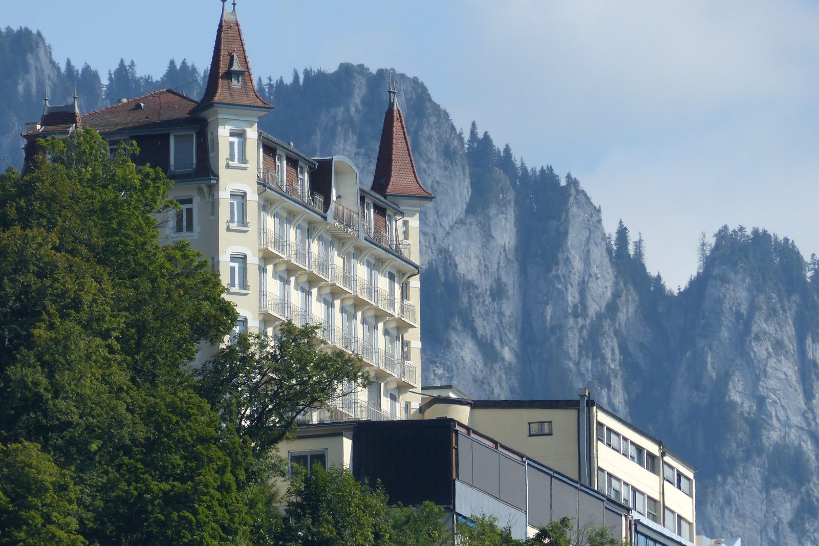 Glion Institute of Higher Education building in Glion above Montreux